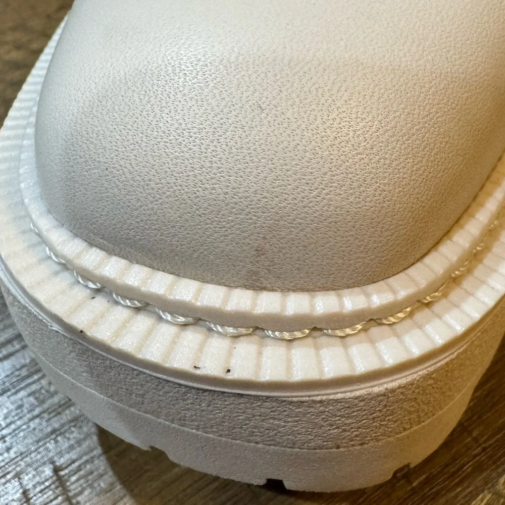 Sam Edelman Modern Ivory “Laguna” Chunky Sole Chelsea Boots Women’s Size 8 - Picture 14 of 16